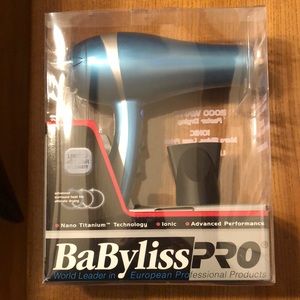 Nano Titanium hair dryer, by BaByliss new in unopened box.